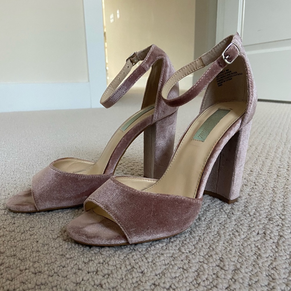 COPY - Betsy Johnson velvet block heels